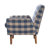 Harvest Upholstered Accent Chair with Arm and Rubber Wood Legs for Living Room