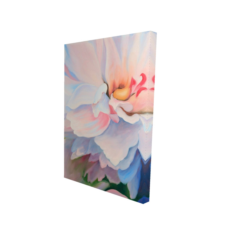Fleur de couleur pastel | Décoration botanique romantique sur toile