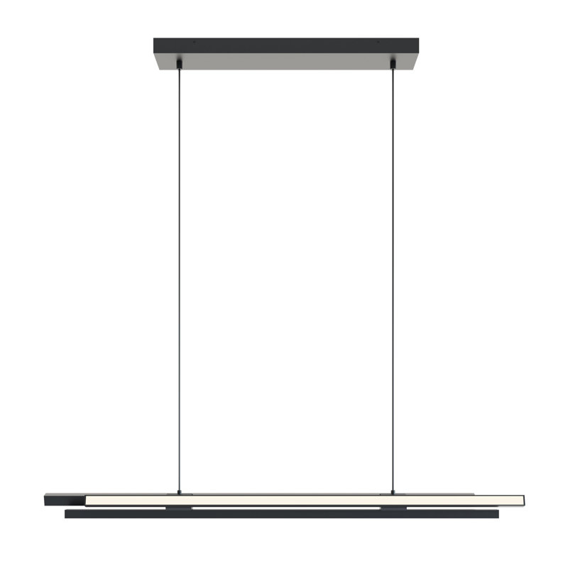 Janilee 3 - Light LED Kitchen Island Pendant, Black