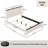 Roundhill Furniture Realynn Panel Bed, Off-White Finish-109268147