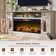 Diamandi Farmhouse Fireplace Tv Stand With Timer, Wood Tv Console For Tvs Up To 80" With Electric Fireplace Included