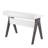 Wishbone Contemporary Desk In Grey And White Wood
