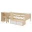 Ensemble de lit plateforme avec 2 tiroirs et 1 chaise et bureau Anashia-81750934