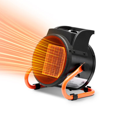 Chauffage de serre, 1500 W PTC à chauffage rapide avec protection contre la surchauffe, 3 vitesses, petit chauffage pour tente de culture, ventilateur chauffant électrique portable pour serre, chambre de floraison, atelier.