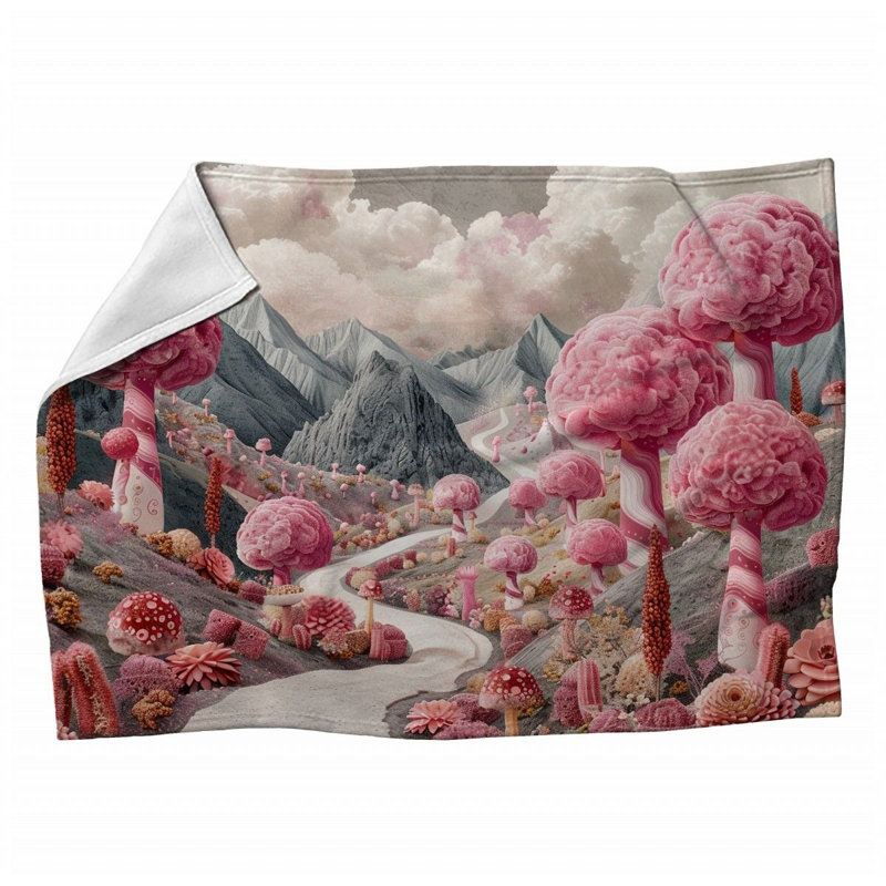 Machine Printed Throw Blanket, 60" x 80"