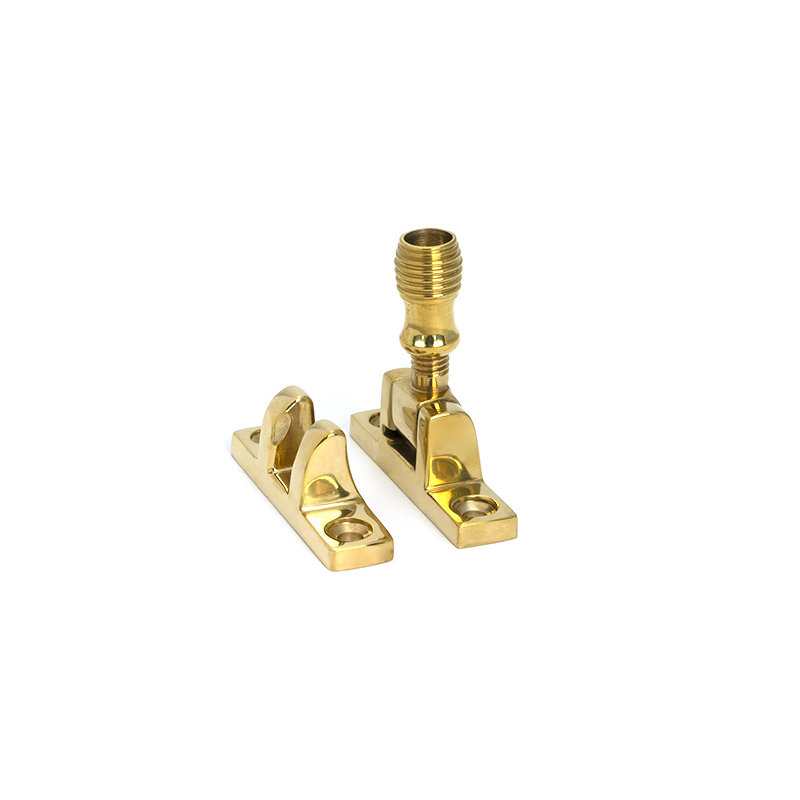 Beehive Brighton Fastener - Narrow (Square), Polished Brass