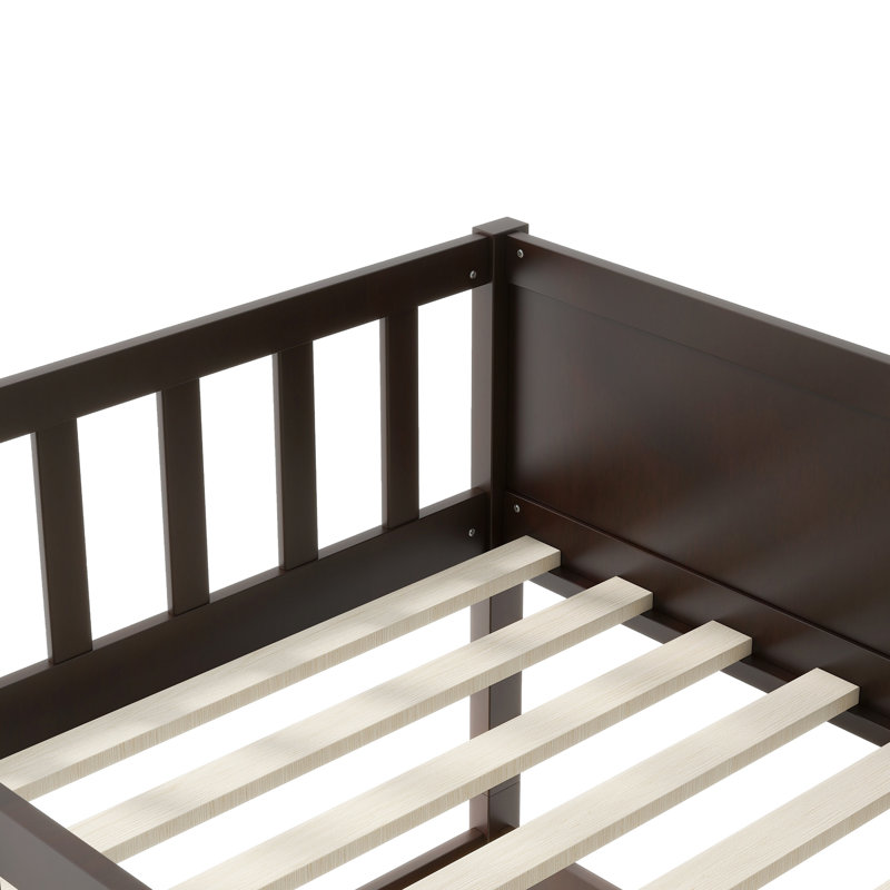 Lit superposé triple, simple au-dessus d'un lit simple, en bois d'hévéa, détachable, avec échelles pour lit scandinave, garde-corps et échelles amovibles, bois