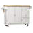 Hardiman 53.75" Kitchen Island with  Locking Wheels-1154830130