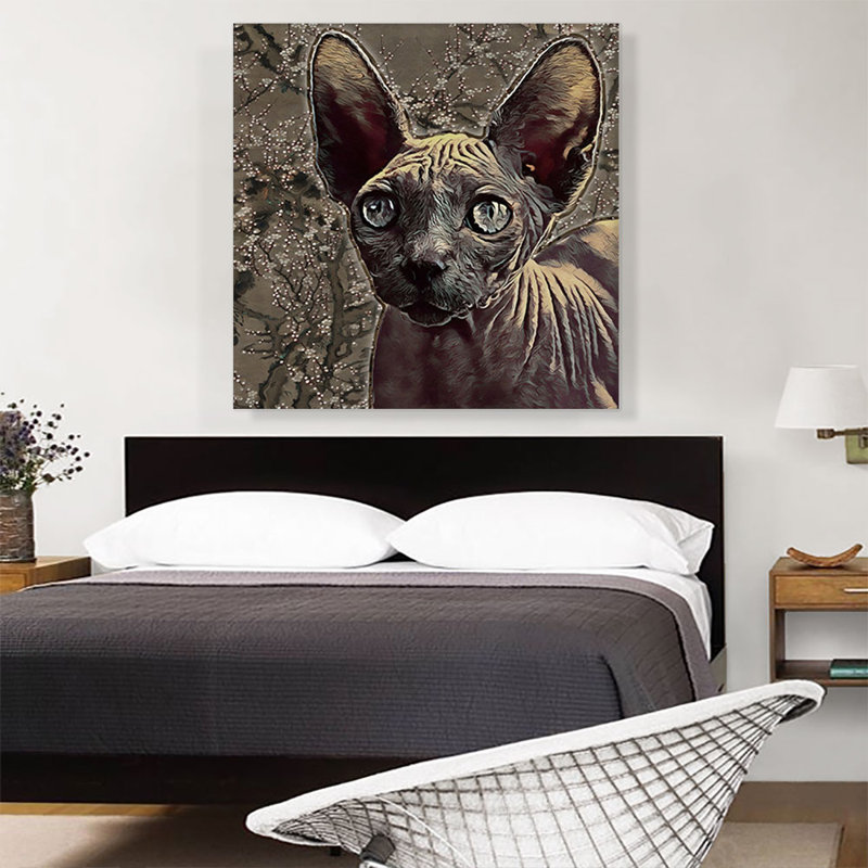 Reproduction d'art graphique sur toile Sphynx Cat Breed, H 36 po x l 36 po x P 0,75 po