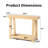 43.5'' Wood Entryway Table, Narrow Console Table With Storage, Behind Couch Sofa Table With Open Shelves For Hallway, Narrow Space, Easy Assembly, Oak