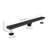 24 Inches Linear Shower Drain With Removable Quadrato Pattern Grate, 304 Stainless Shower Drain  Included Hair Strainer And Leveling Feet