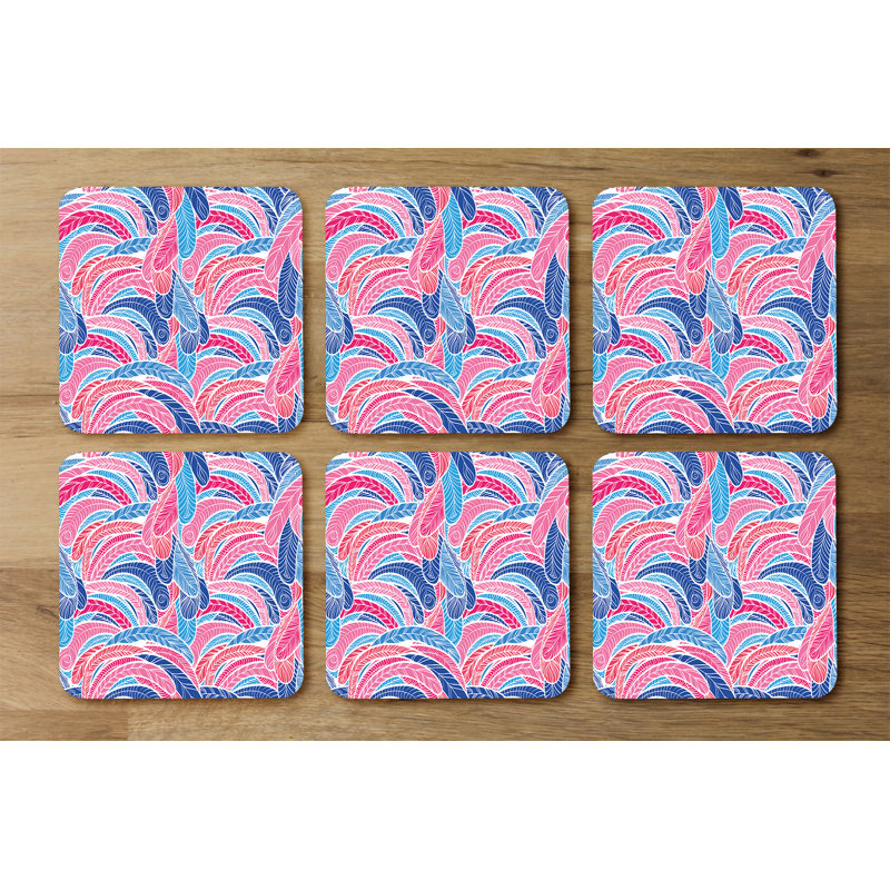 Square 6 Piece Coaster Set