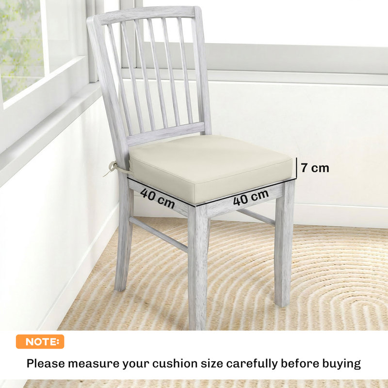 Indoor / Outdoor Square Floor Cushion Pad, Cream