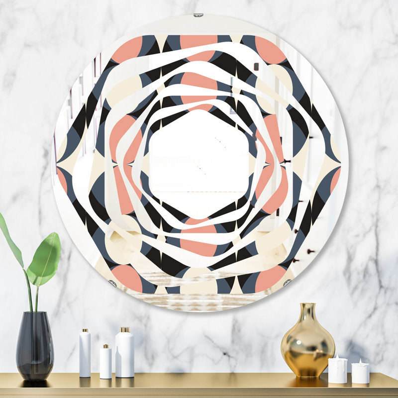 Miroir mural Hexagon, H 31,5 po x l 23,7 po