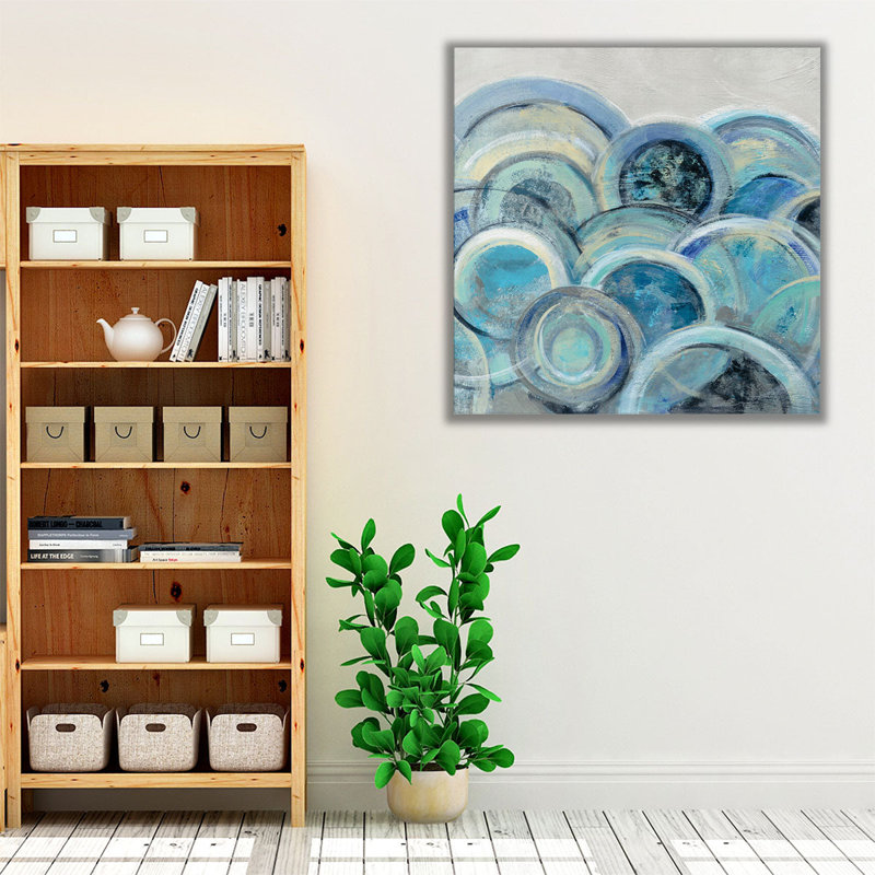 Variation Blue Grey III - reproduction d'art sur toile, H 12 po x l 12 po