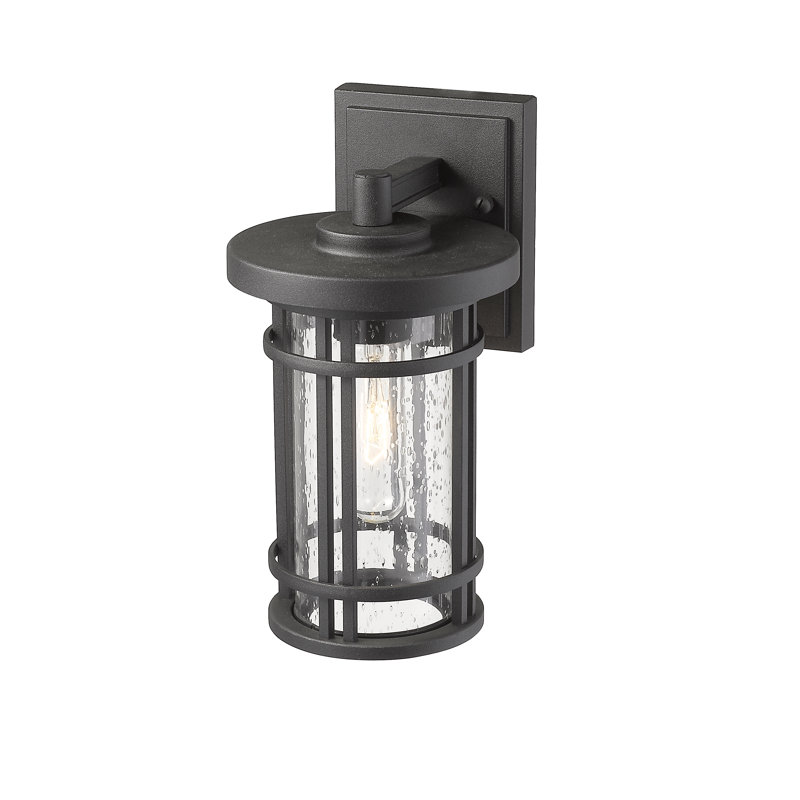 Lanterne murale d'extérieur Landry, Noir, H 10,75 po x l 6 po x P 6,75 po