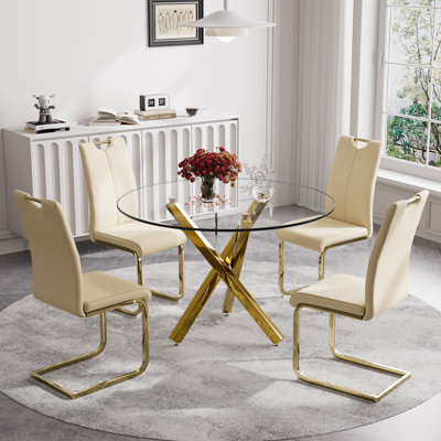 5 Piece Dining Set, Dining Table and 4 Dining Chair