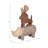 Playful Animals Stacked Figurine - Whimsical Sculpture Statue Featuring Artistic Detailing - Decorative Objects Accent For Home Decor On Table Styling, Tan & Brown-587337028