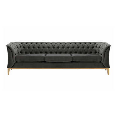 Burnham Velvet 3 Seater Sofa