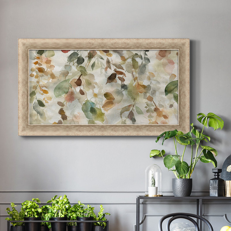 Toile d'automne encadrée de qualité supérieure prête à accrocher, H 29 po x l 53 po x P 1,25 po