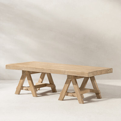Table basse rectangulaire en tréteau Hawthorne