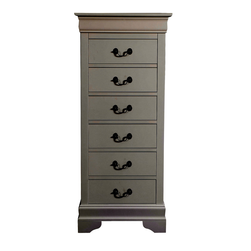 Commode 6 tiroirs Elegant Traditional, Blanc