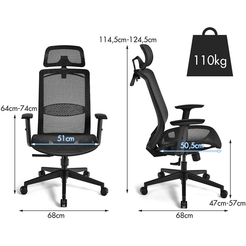 Inbox Zero Mesh Office Chair