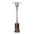 Fire Sense Patio Heater with Wheels 46,000 BTU Output Electronic Ignition System Propane Heater-aged chestnut-34192864