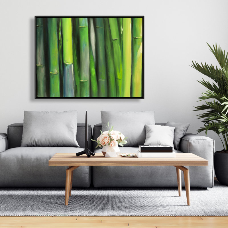 Bamboo Plant Print On Canvas