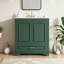Meuble-lavabo avec lavabo en céramique, 2 grandes portes à fermeture douce et tiroir-129607504