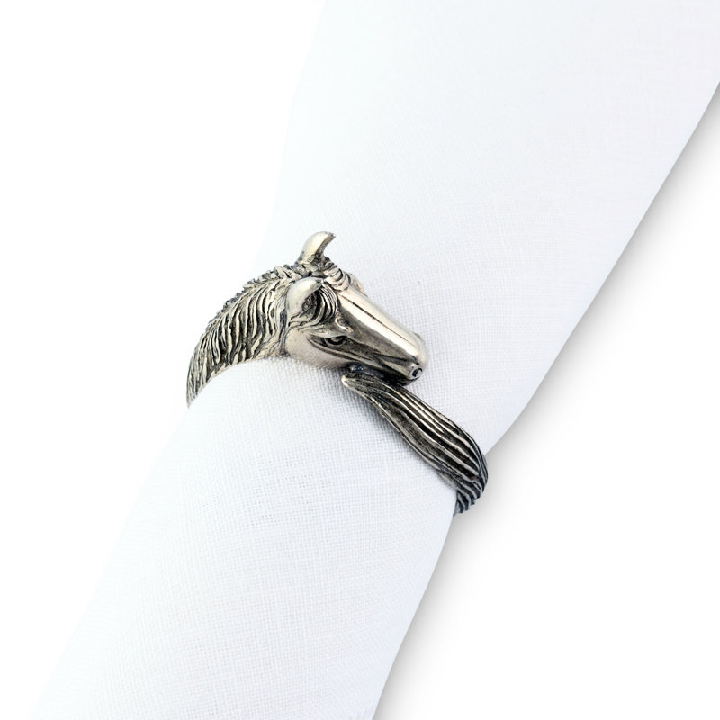 Handcrafted Pewter Horse Head Napkin Ring