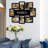 8-Photo Family Collage Picture Frame, Wall Mount Frame with "Family" Center Text for 4"×6" Photos