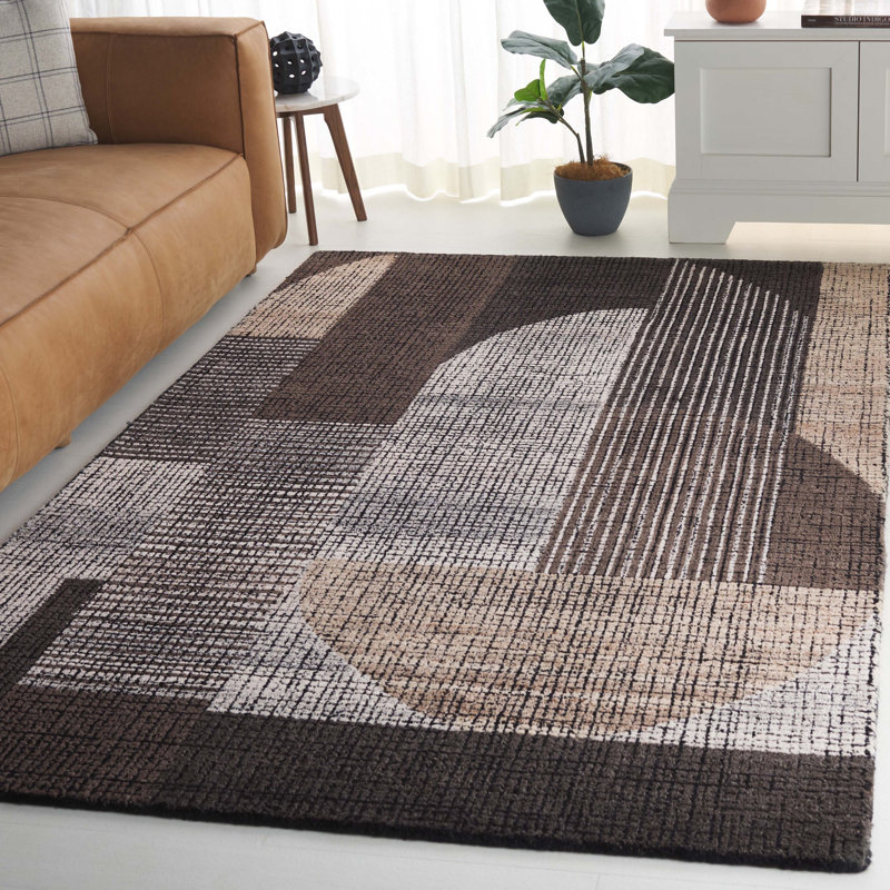 Tapis rectangulaire en laine Sanferd, Rectangle de 5 pi x 8 pi