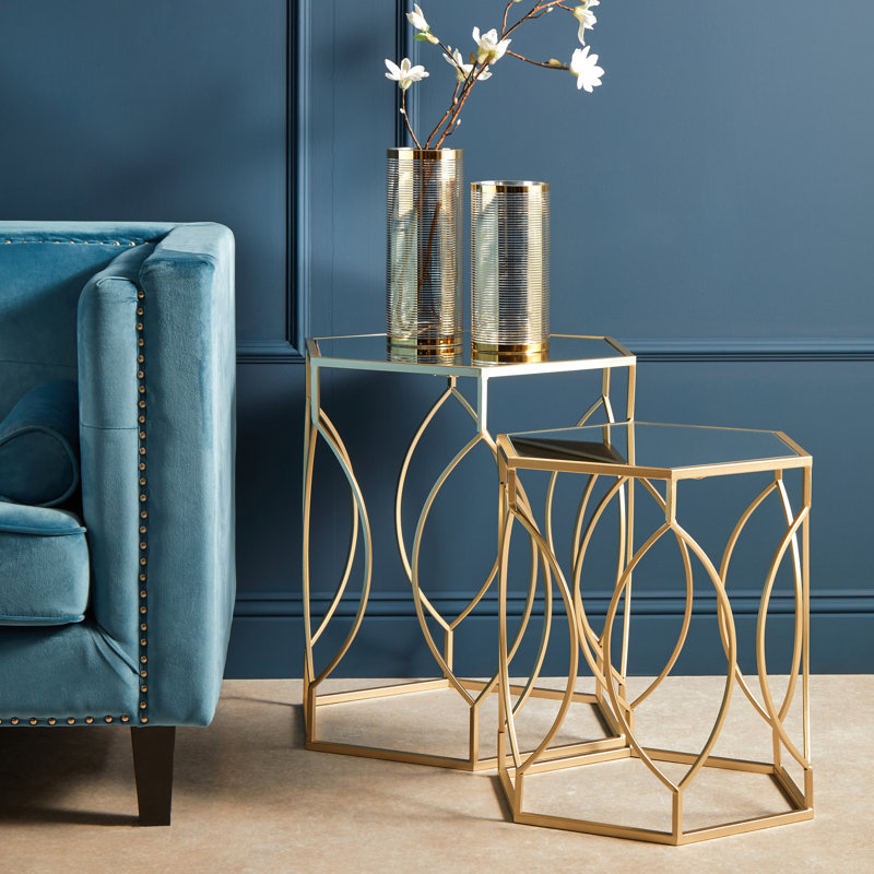 Loughman Pedestal Nesting Tables