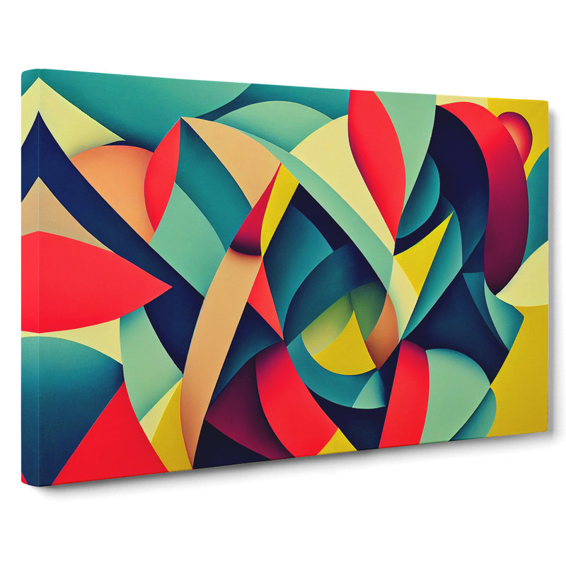 XXX-H1022-WF-4863X Iconic Abstract Art - Wrapped Canvas Print, 35cm H x 50cm W x 3cm D