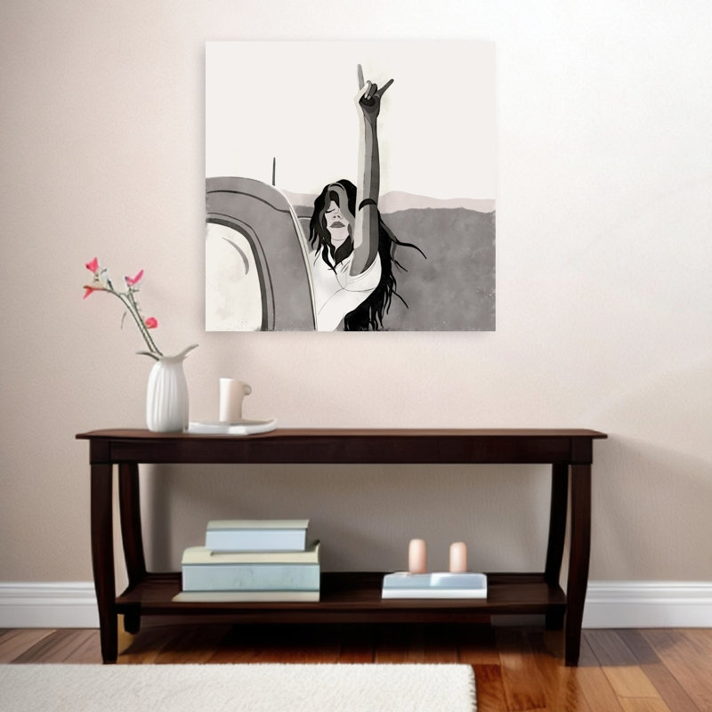 Impression d'art rétro rétro audacieux Rebel, 36" H x 36" W