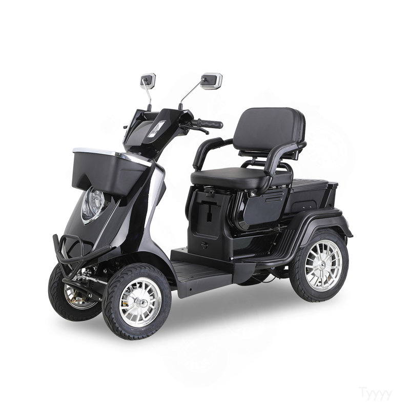 Scooter de mobilité multi-sièges. Conception robuste, stable et confortable pour les voyages