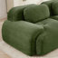 Canapé modulaire en forme de L de 82 po en velours côtelé doux avec plusieurs combinaisons et éponge à haute résilience, idéal pour les salons et les chambres à coucher, vert olive-1208323588