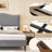 King Size Upholstered Wingback Platform Bed with Tall Headboard-Light Gray-1441749361-1439986363
