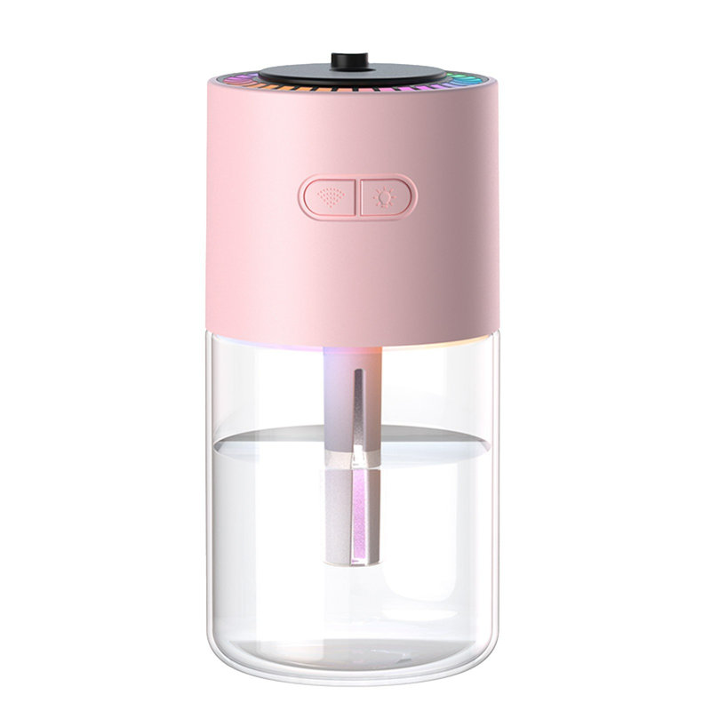 Humidificateur à projection avec humidificateur USB pour voiture, Pink
