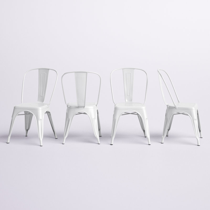 Chaise d'appoint Borowski, Blanc