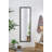 23" X 72" Full Length Mirror With Metal Beaded Frame, Rectangular Oversized Mirror For Living Room Bedroom, Black