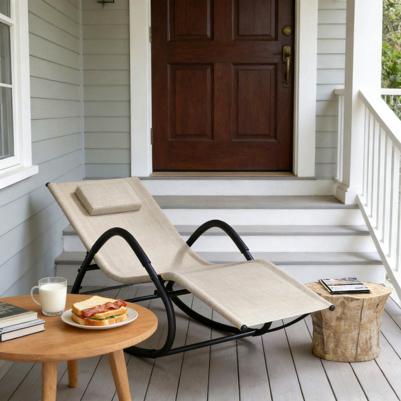Chaise berçante d'extérieur, chaise berçante résistante