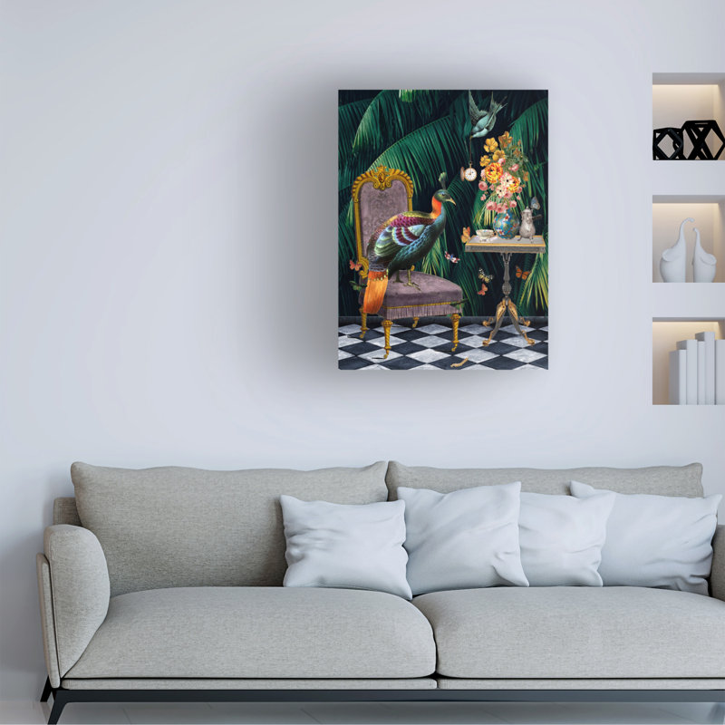 «Tea Time» par Erika C. Brothers, impression sur toile tendue, H 19 po x l 14 po x P 2 po
