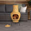Rasberry Round Clay Smokeless Chimnea