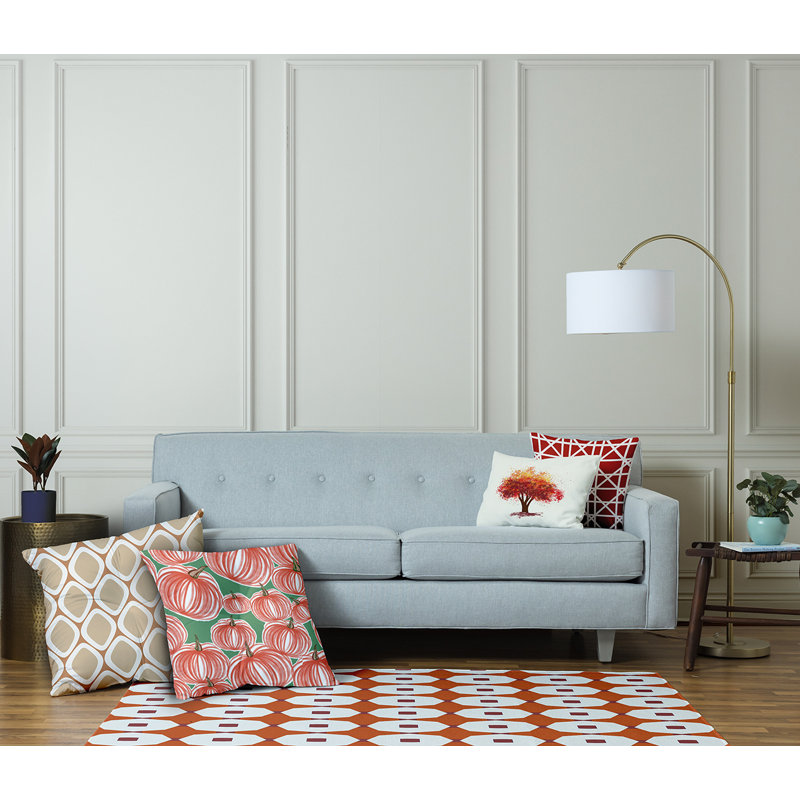 Coussin 333_Pumpkins-A-Pleasant, Vert, 30 po x 30 po