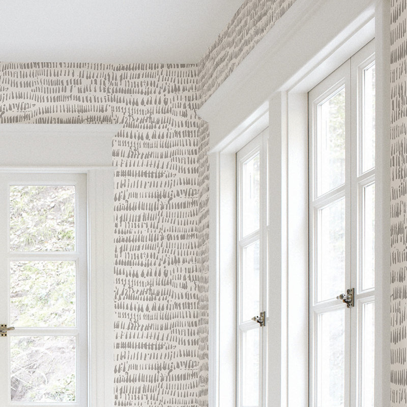Rouleau de papier peint non collé Adalis, Gris