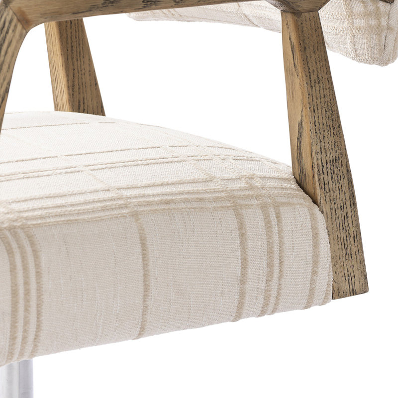 Perci Swivel Task Chair, 100% Polyester, Sheffield Ivory