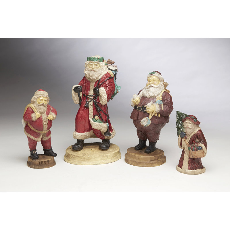 4-Piece Santas Figurine Set