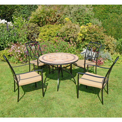 Richmond 4 Seater Dining Set with Cushions